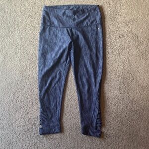 Danskin Navy Leggings with Side Detail